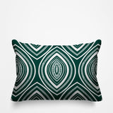 Gateson Abstract Outdoor Reversible Throw Rectangular Pillow