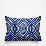 Gateson Abstract Outdoor Reversible Throw Rectangular Pillow