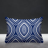 Gateson Abstract Outdoor Reversible Throw Rectangular Pillow