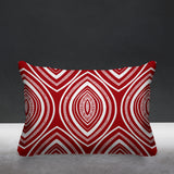 Gateson Abstract Outdoor Reversible Throw Rectangular Pillow