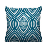Gateson Abstract Outdoor Reversible Throw Square Pillow