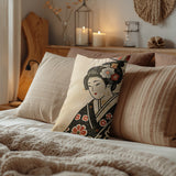 Geisha Faux Linen Lumber Pillow