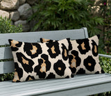 Gelle Zebra Print Indoor/Outdoor Reversible Rectangular Pillow