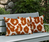 Gelle Zebra Print Indoor/Outdoor Reversible Rectangular Pillow