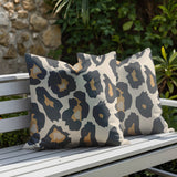 Gelle Zebra Print Indoor/Outdoor Reversible Square Pillow