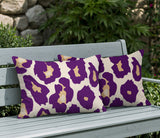 Gelle Zebra Print Indoor/Outdoor Reversible Rectangular Pillow