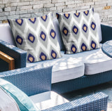 Gersey No Decorative Addition Outdoor Reversible Throw Square Pillow