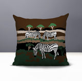 Gia Zebra Reversible Indoor/Outdoor Square Pillow
