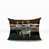 Gia Zebra Reversible Indoor/Outdoor Rectangle Pillow