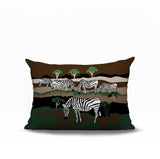 Gia Zebra Reversible Indoor/Outdoor Rectangle Pillow