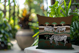 Gia Zebra Reversible Indoor/Outdoor Rectangle Pillow