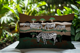 Gia Zebra Reversible Indoor/Outdoor Rectangle Pillow