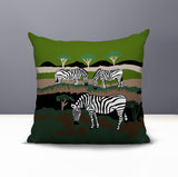 Gia Zebra Reversible Indoor/Outdoor Square Pillow
