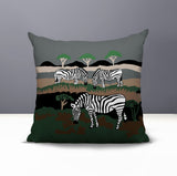 Gia Zebra Reversible Indoor/Outdoor Square Pillow
