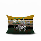 Gia Zebra Reversible Indoor/Outdoor Rectangle Pillow