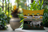 Gia Zebra Reversible Indoor/Outdoor Square Pillow