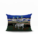 Gia Zebra Reversible Indoor/Outdoor Rectangle Pillow