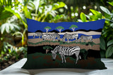 Gia Zebra Reversible Indoor/Outdoor Rectangle Pillow