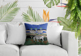 Gia Zebra Reversible Indoor/Outdoor Square Pillow
