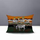 Gia Zebra Reversible Indoor/Outdoor Rectangle Pillow