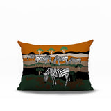 Gia Zebra Reversible Indoor/Outdoor Rectangle Pillow