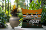 Gia Zebra Reversible Indoor/Outdoor Rectangle Pillow