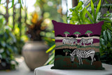 Gia Zebra Reversible Indoor/Outdoor Square Pillow