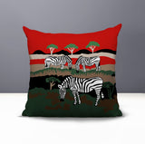 Gia Zebra Reversible Indoor/Outdoor Square Pillow