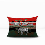 Gia Zebra Reversible Indoor/Outdoor Rectangle Pillow