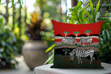 Gia Zebra Reversible Indoor/Outdoor Rectangle Pillow