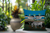 Gia Zebra Reversible Indoor/Outdoor Square Pillow