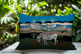 Gia Zebra Reversible Indoor/Outdoor Rectangle Pillow