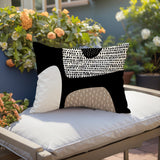 Gian Minimalist Lumbar Indoor/Outdoor Throw Pillow