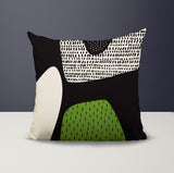 Gian Abstract Reversible Indoor/Outdoor Square Pillow