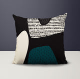 Gian Abstract Reversible Indoor/Outdoor Square Pillow