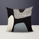 Gian Abstract Reversible Indoor/Outdoor Square Pillow