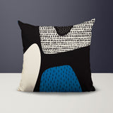 Gian Abstract Reversible Indoor/Outdoor Square Pillow