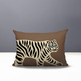 Gigi Tiger Reversible Indoor/Outdoor Rectangle Pillow