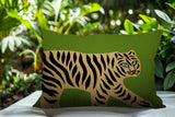 Gigi Tiger Reversible Indoor/Outdoor Square Pillow