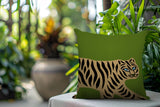 Gigi Tiger Reversible Indoor/Outdoor Square Pillow