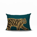 Gigi Tiger Reversible Indoor/Outdoor Rectangle Pillow