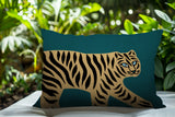 Gigi Tiger Reversible Indoor/Outdoor Square Pillow