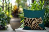 Gigi Tiger Reversible Indoor/Outdoor Square Pillow