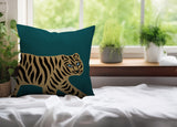 Gigi Tiger Reversible Indoor/Outdoor Square Pillow