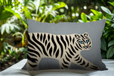 Gigi Tiger Reversible Indoor/Outdoor Square Pillow