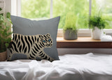 Gigi Tiger Reversible Indoor/Outdoor Square Pillow