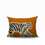 Gigi Tiger Reversible Indoor/Outdoor Rectangle Pillow