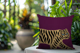 Gigi Tiger Reversible Indoor/Outdoor Square Pillow