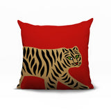 Gigi Tiger Reversible Indoor/Outdoor Square Pillow