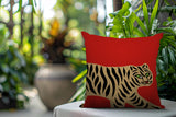 Gigi Tiger Reversible Indoor/Outdoor Square Pillow